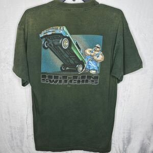 Vintage Rollin Hard Distressed Faded T Shirt XL Hittin Switches Lowrider